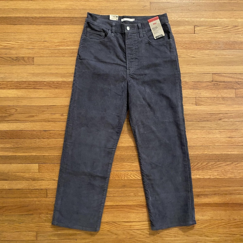 Levi's Women's Ankle & Cropped Corduroys - Dark Gray Sz 30